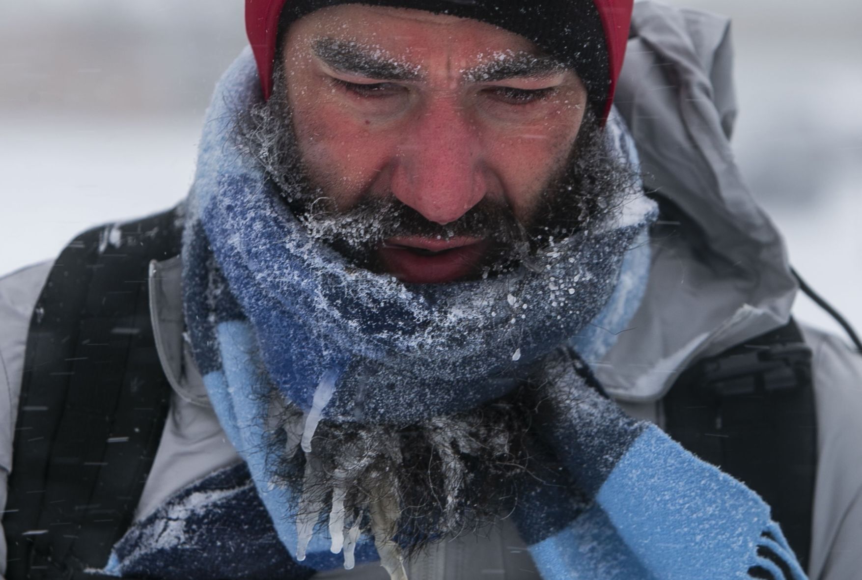 40 mile rucking journey in winter storm warning